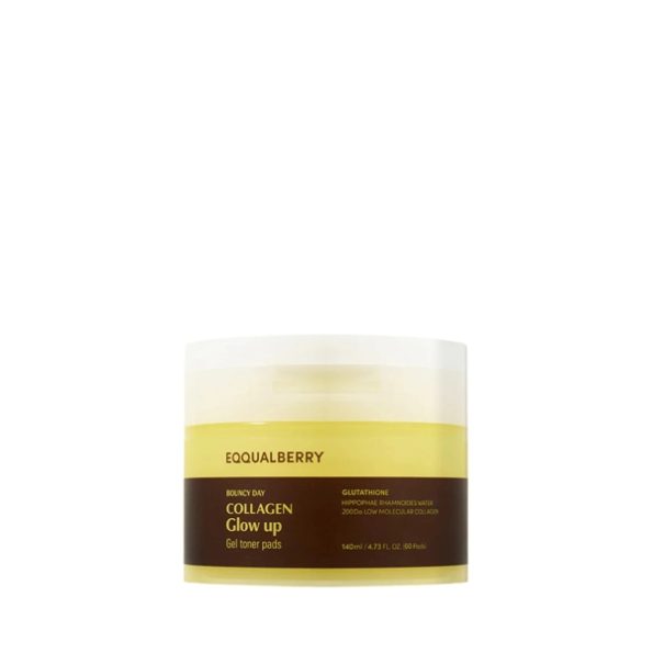 EQQUALBERRY Bouncy Day Collagen Glow Up Gel Toner Pad
