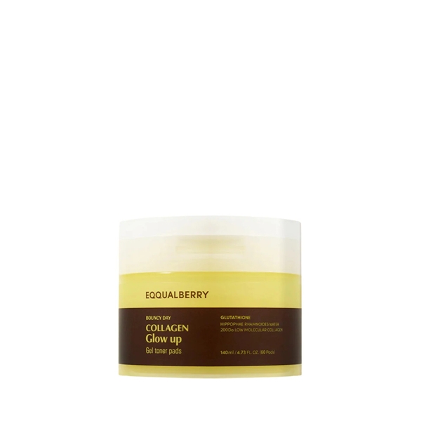 EQQUALBERRY_Bouncy_Day_Collagen_Glow_Up_Gel_Toner_Pad blank