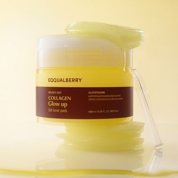 EQQUALBERRY_Bouncy_Day_Collagen_Glow_Up_Gel_Toner_Pad_60pads blank