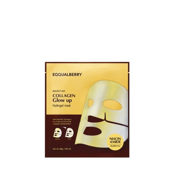 EQQUALBERRY Bouncy Day Collagen Glow Up Hydrogel Mask