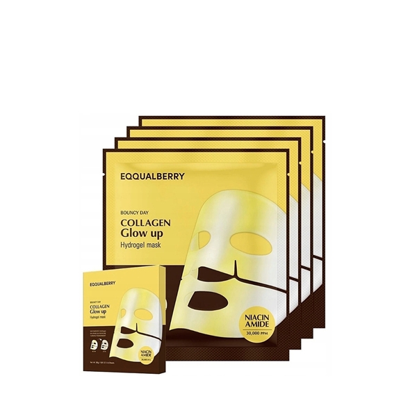EQQUALBERRY_Bouncy_Day_Collagen_Glow_Up_Hydrogel_Mask_4sheets blank